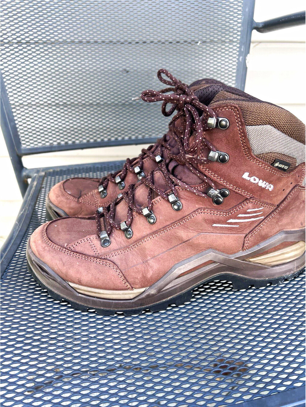 LOWA Renegade EVO GTX Mid Men's Brown Hiking Boots US 9.5